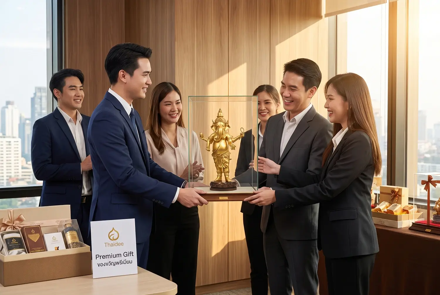 การมอบของขวัญพรีเมียมให้ลูกค้าและคู่ค้าธุรกิจ