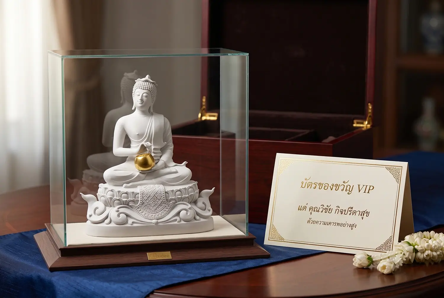 ของขวัญลูกค้า VIP พร้อมการ์ดระบุชื่อและบรรจุภัณฑ์พรีเมียม